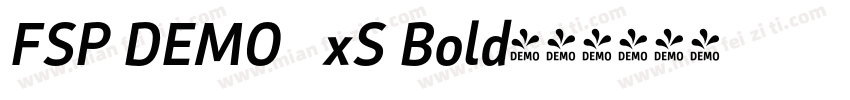 FSP DEMO   xS Bold字体转换